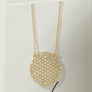 NIB Retired Touchstone Crystal Center Stage necklace in Golden